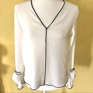 Zara White Blouse